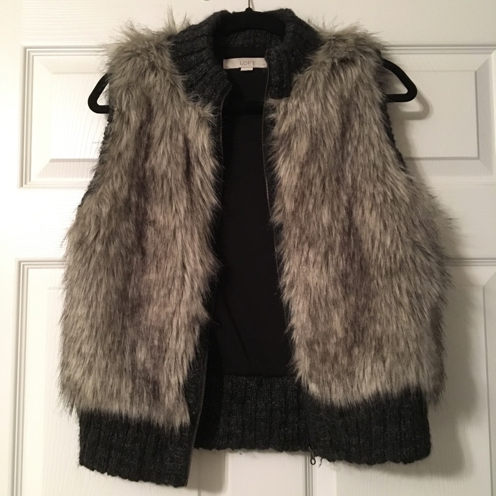 LOFT Faux-Fur Vest