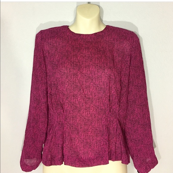 1980s blouse - Picture 3 of 5