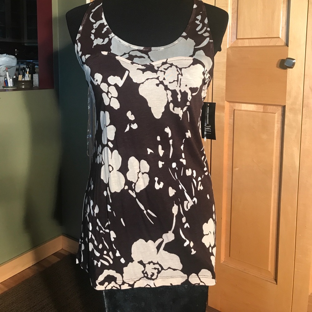 Brown and cream sleeves top