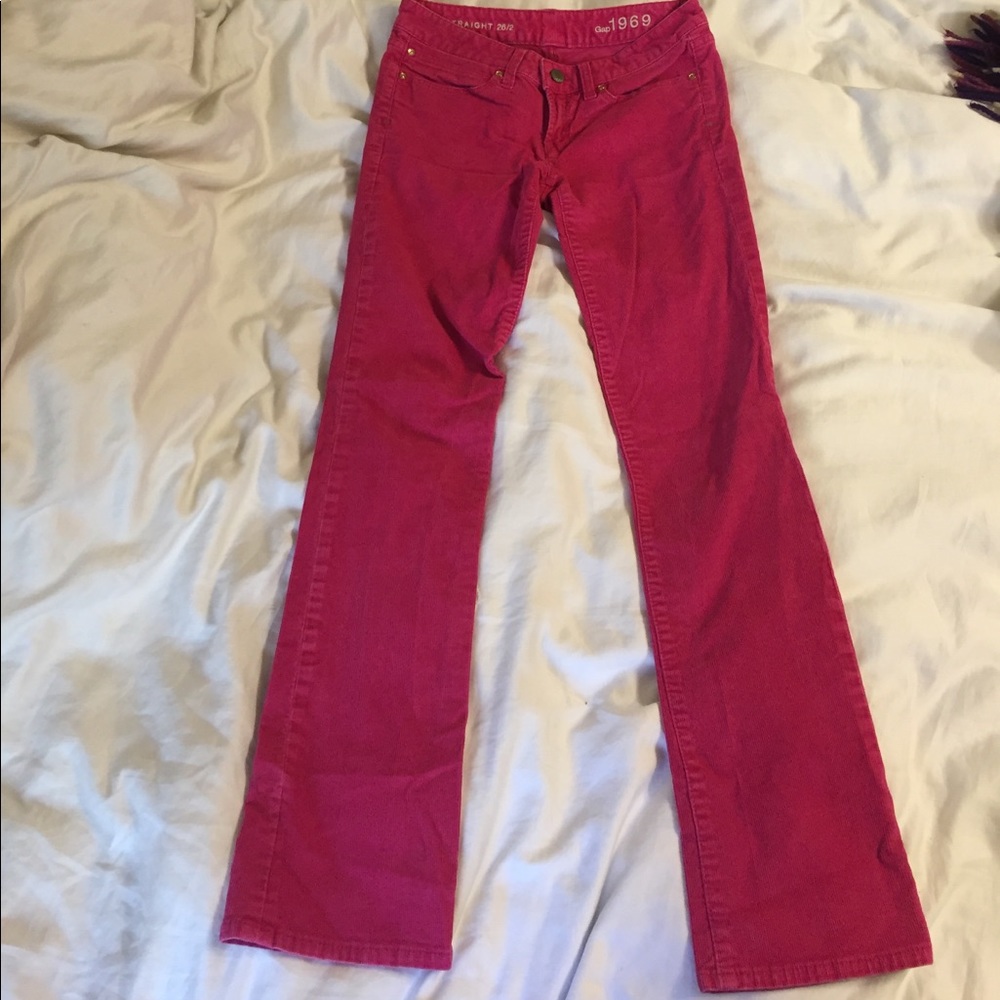 Lipstick Pink Gap Cords