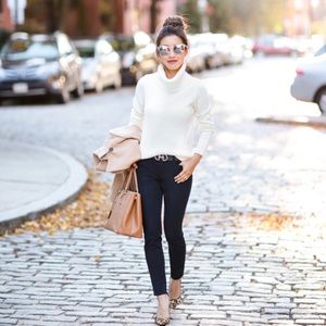 Banana Republic Cream Turtleneck Sweater