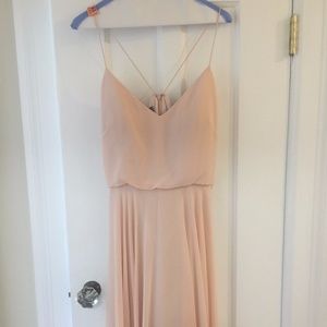 Jenny Yoo Inesse Chiffon Gown - Blush