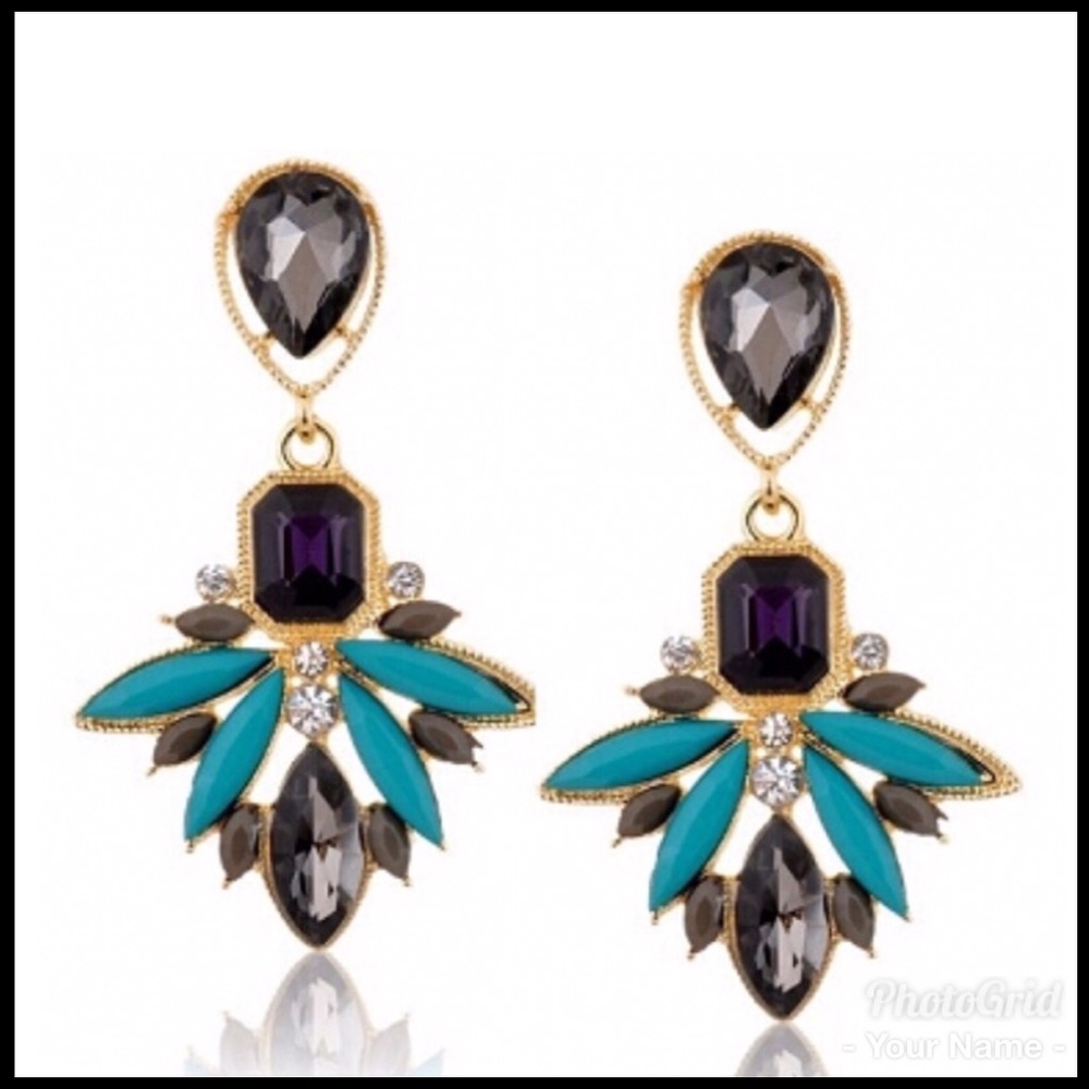 🆕 Smoky Chandelier Earrings