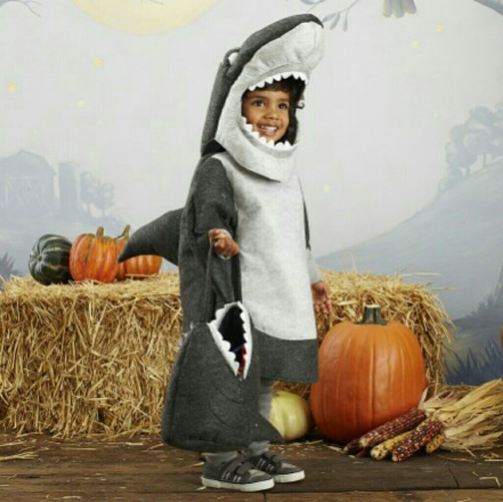 PBK Kids New Toddler SHARK Costume and Treat Bag!