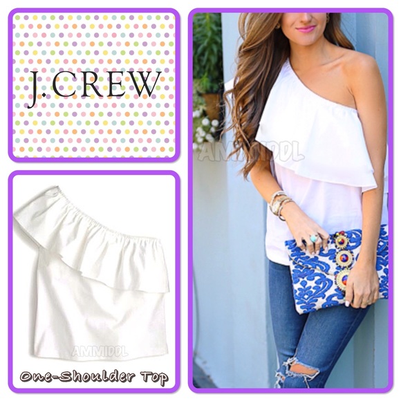 ⬇️$ALE🆕J. Crew One-Shoulder Top - Picture 4 of 6