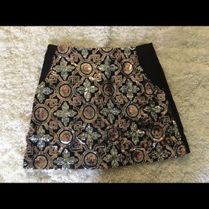 Sequin miniskirt