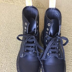 Dr Martens men’s vegan boots; fits me.