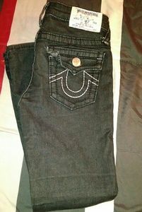 Girls True Religion Black Skinny Jeans