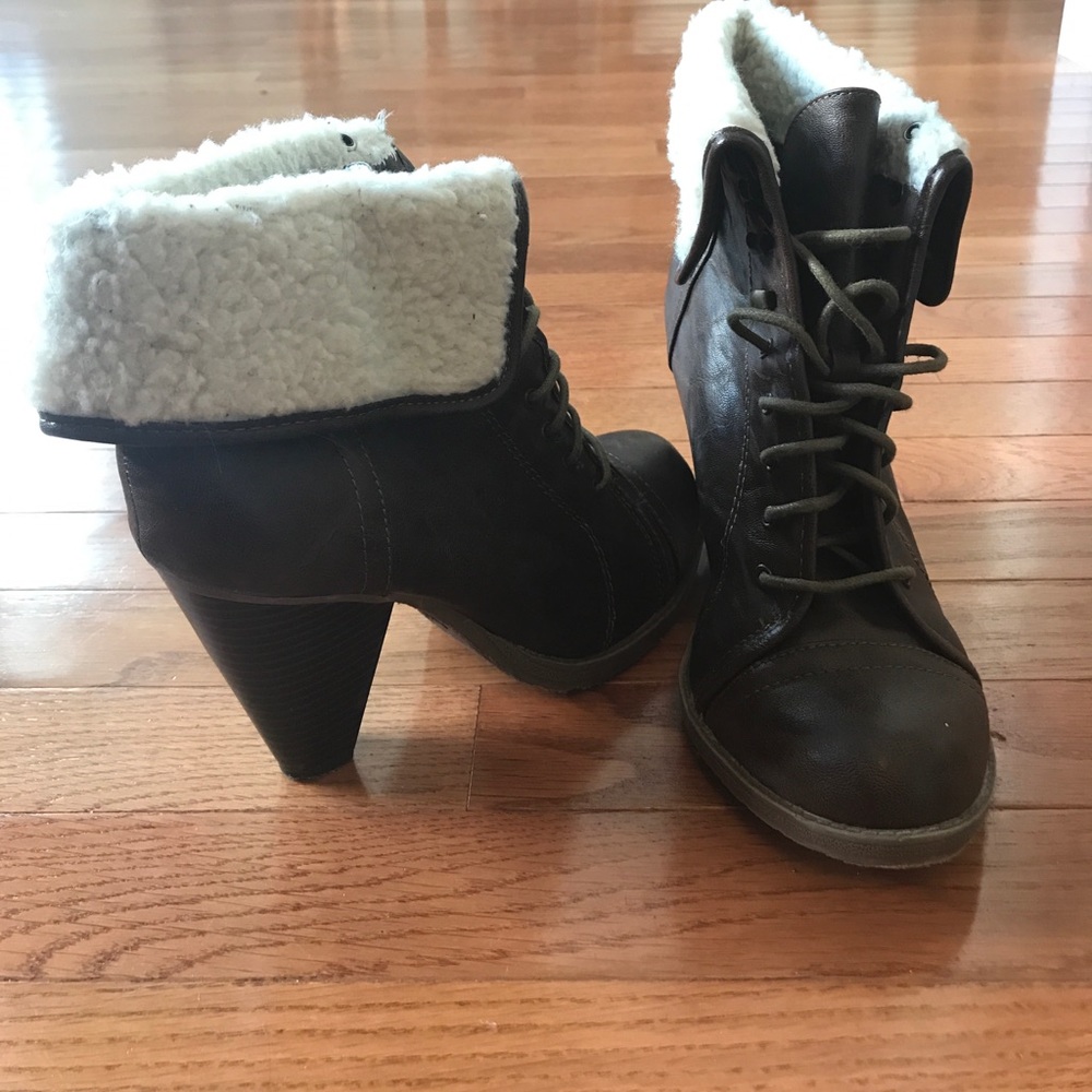 Brown booties