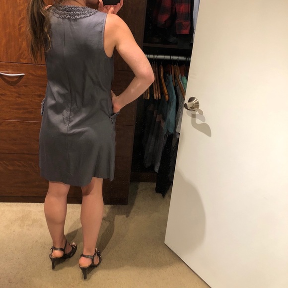 Ann Taylor Loft Gray Shift Dress - Picture 3 of 5