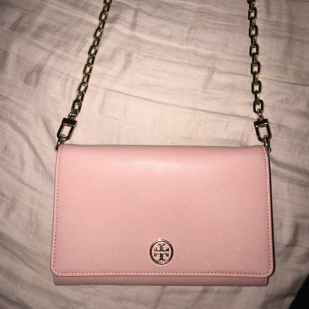 Tory burch Robinson chain wallet 100% authentic