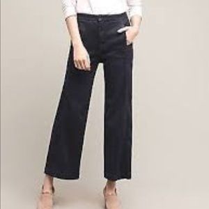 Anthropologie Pilcro High Rise Crop Wide Leg Jeans
