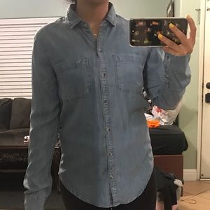 Blue denim button up from Abercrombie