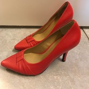 Nine West Red Pumps Size 9