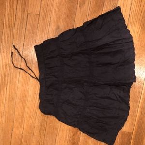 Navy blue skirt with tie