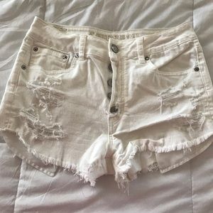 American Eagle hi-rise festival destroyed shorts