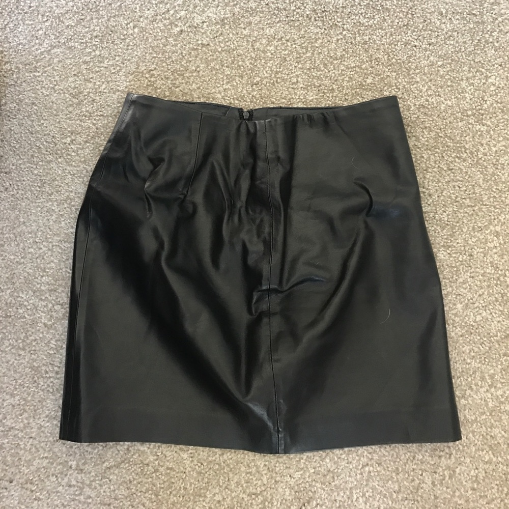 Pleather black skirt