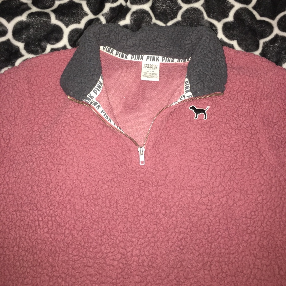 Sherpa boyfriend quarter zip