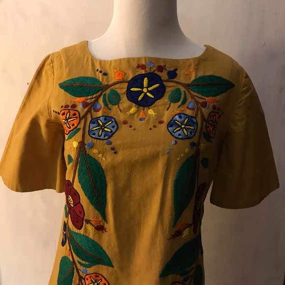 Vintage Mexican embroidered dress - Picture 2 of 4