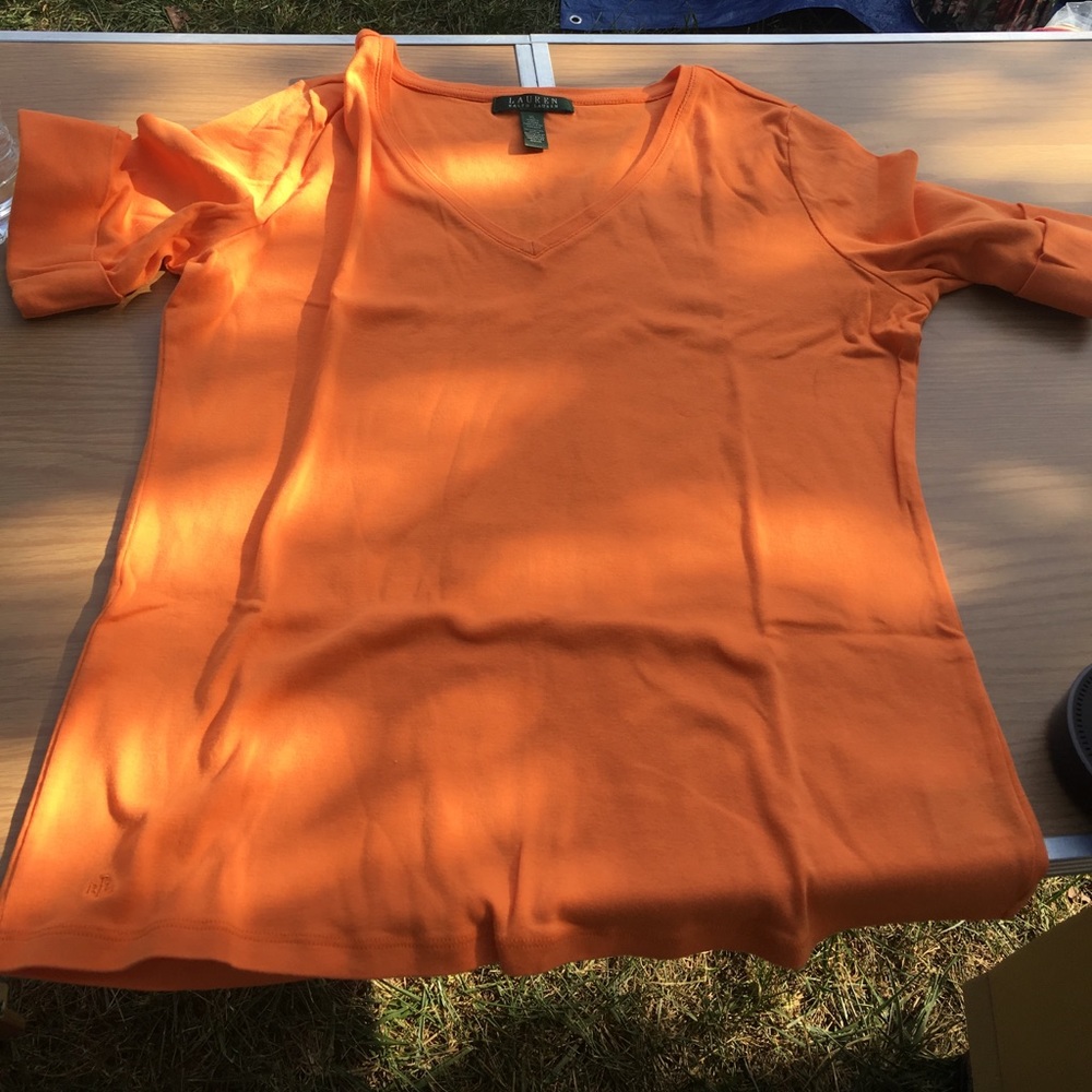 Size XL Orange Lauren Ralph Lauren Tee