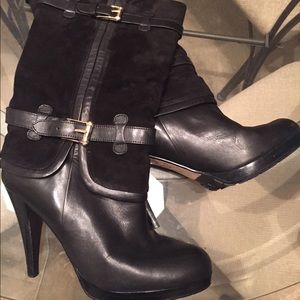 Cole Haan suede & leather boots, sz 8.5