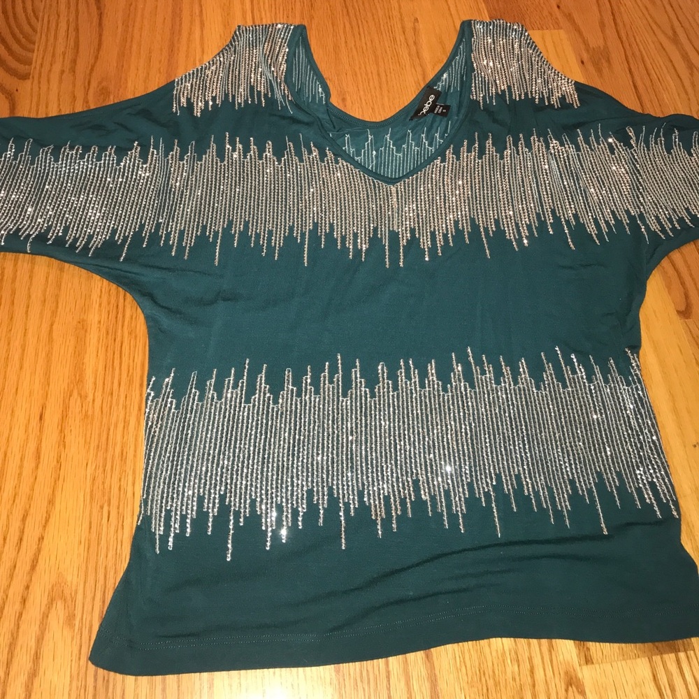 cold-shoulder Bebe shirt