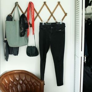 Madewell Skinny Skinny High Rise Black Jeans