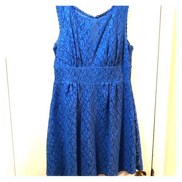 Dress Barn Dresses & Skirts - 3/$15 Royal Blue Lace Dress