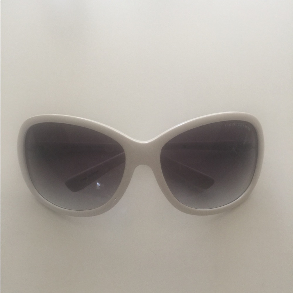 Armani Exchange Large Sunglasses - White