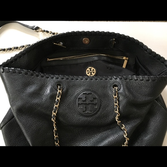 tory burch soft leather tote