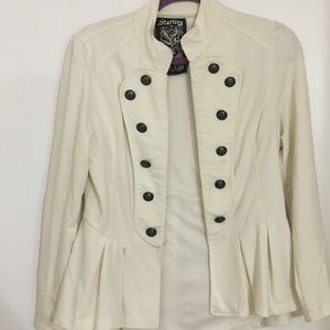 Cream military jacket