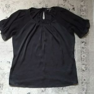 Express Black Sheer Top