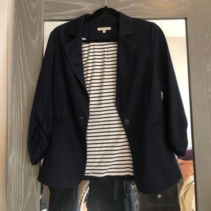 Soft navy blazer