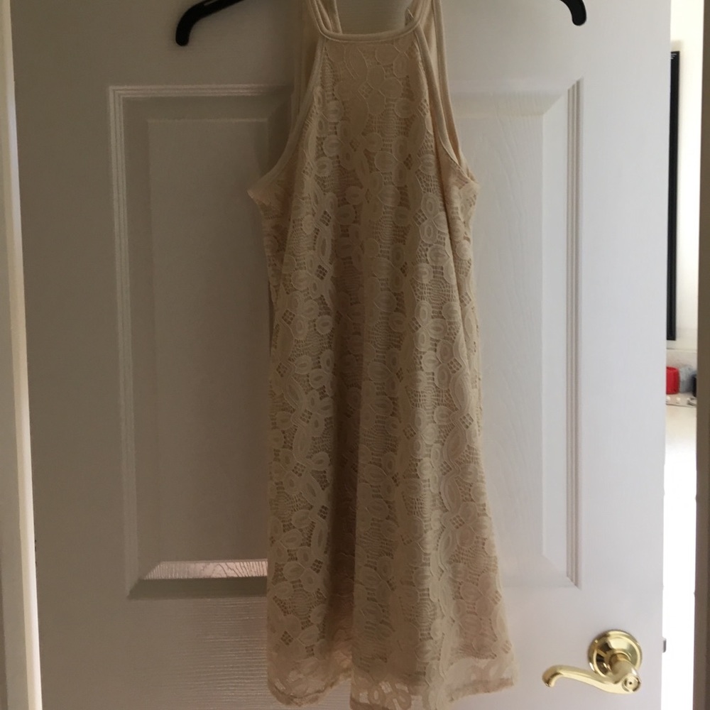 Cream halter dress