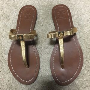 Gold Tory Burch Sandals