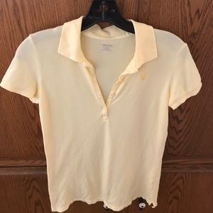 Yellow polo shirt