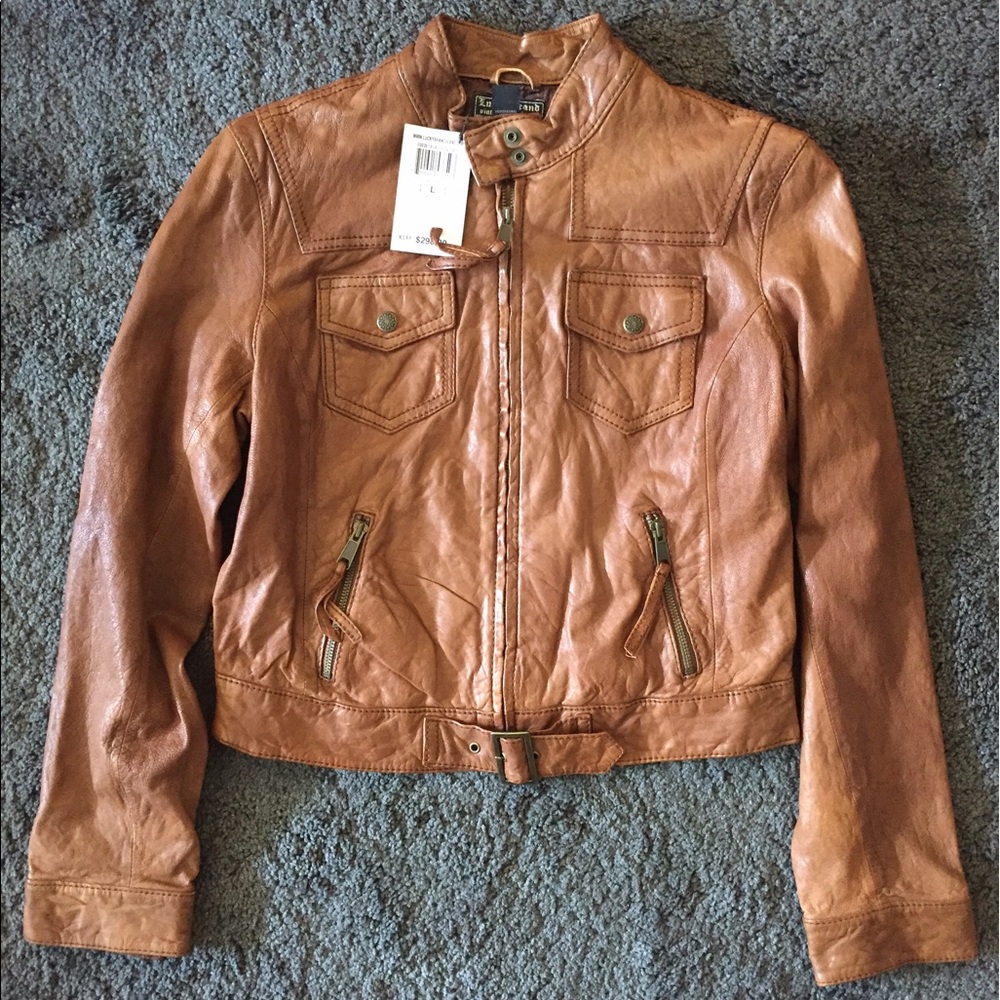 Lucky Brand Leather Jacket NWT