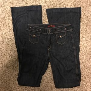 7 for all mankind high waisted flare jeans size 26