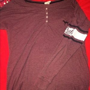 Xs PINK Henley