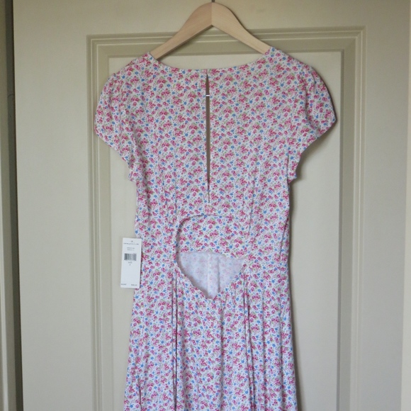 SOLD NWT Denim & Supply Floral Cutout-Back Dress - Picture 4 of 8