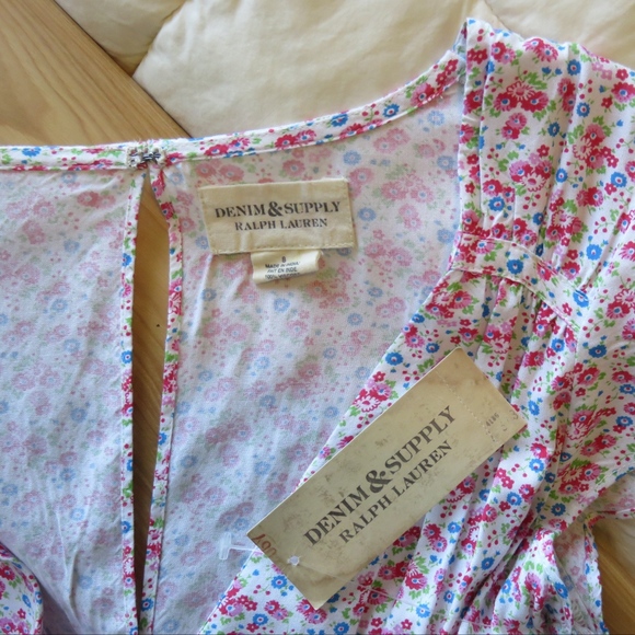 SOLD NWT Denim & Supply Floral Cutout-Back Dress - Picture 7 of 8