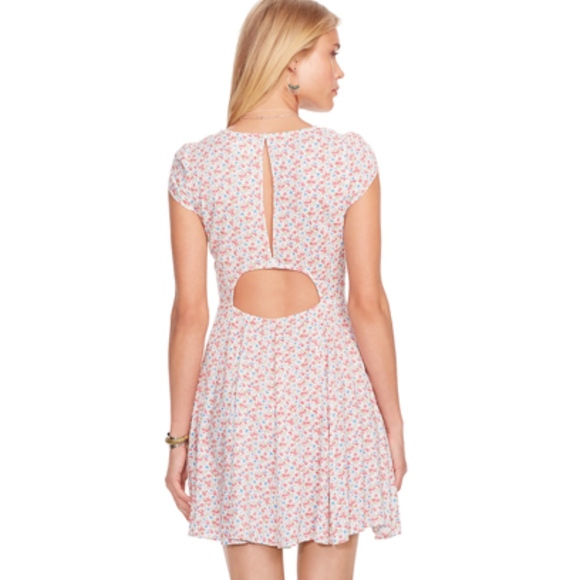 SOLD NWT Denim & Supply Floral Cutout-Back Dress - Picture 2 of 8