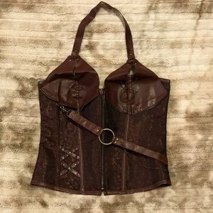 Brown corset