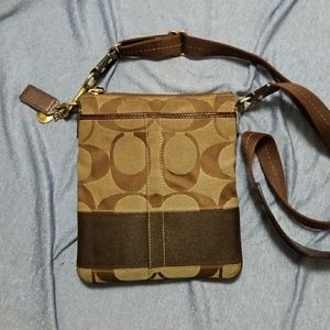 Brown coach purse