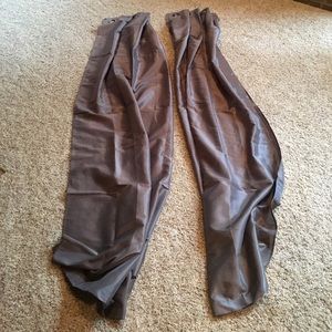 Gray Window curtains 84" long