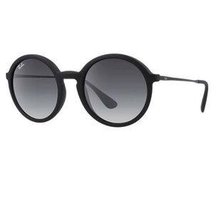 Ray Ban RB4222 black matte round sunglasses Ray Ban RB4222 black matte round sunglasses