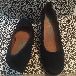 Flash Sale! ❤NEW Navy crowne comforteur wedges