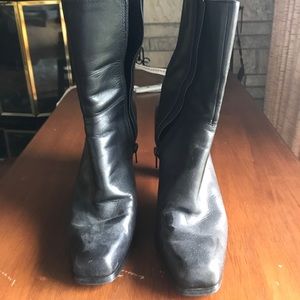 Leather boots