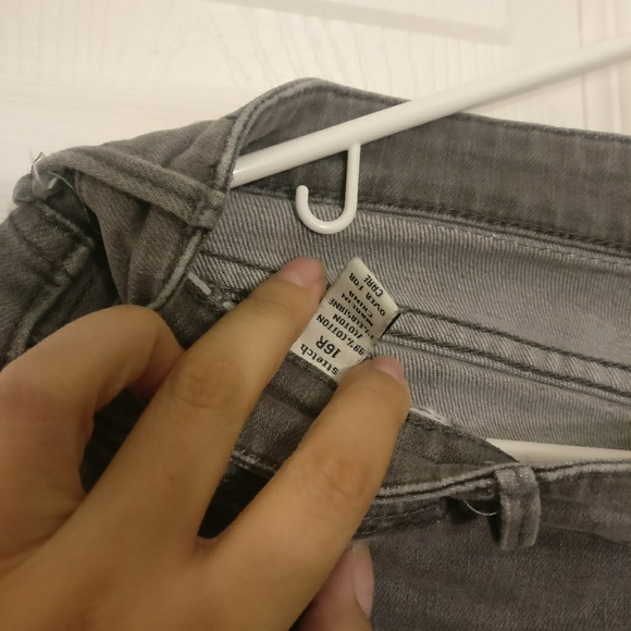 Light Gray Abercrombie Kids Skinny Jeans - Picture 4 of 6