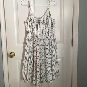 Polka dot full skirted dress